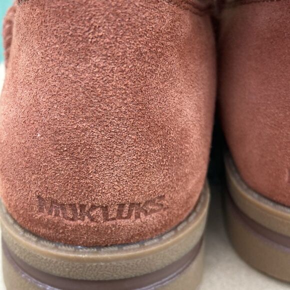 Muk Luks Ziggy Rodeo Leather Wool Blend Boots Shoes Size 6.5 - Picture 4 of 14